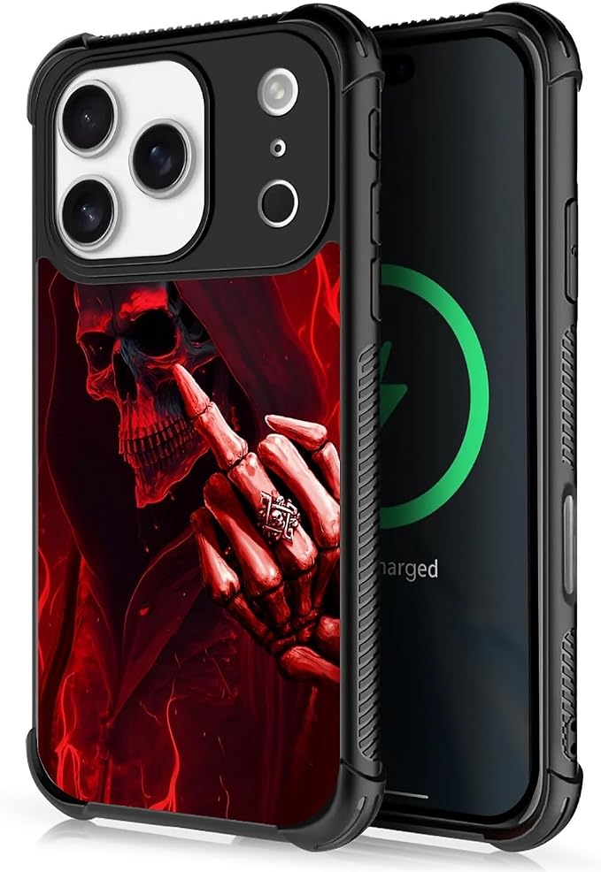 for iPhone 17 Pro Case, for MagSafe Graphic Design for Girl Boy Soft Silicone by FKBRCL4U