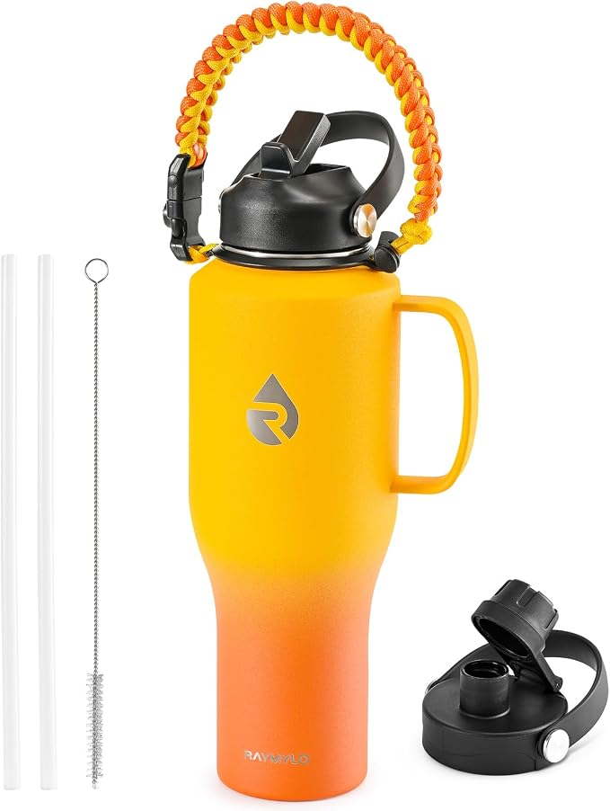 RAYMYLO Insulated Water Bottle 40oz, Stainless Steel Water Bottle by RAYMYLO