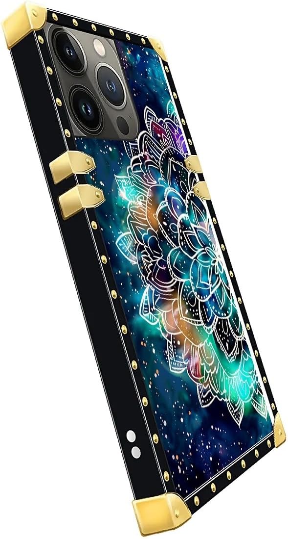 Compatible with iPhone 14 Pro Max Case, Starry Sky Colourful Mandala Luxury - Image 4