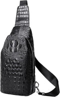Hebetag Leather Sling Bag Crossbody Backpack by Hebetag
