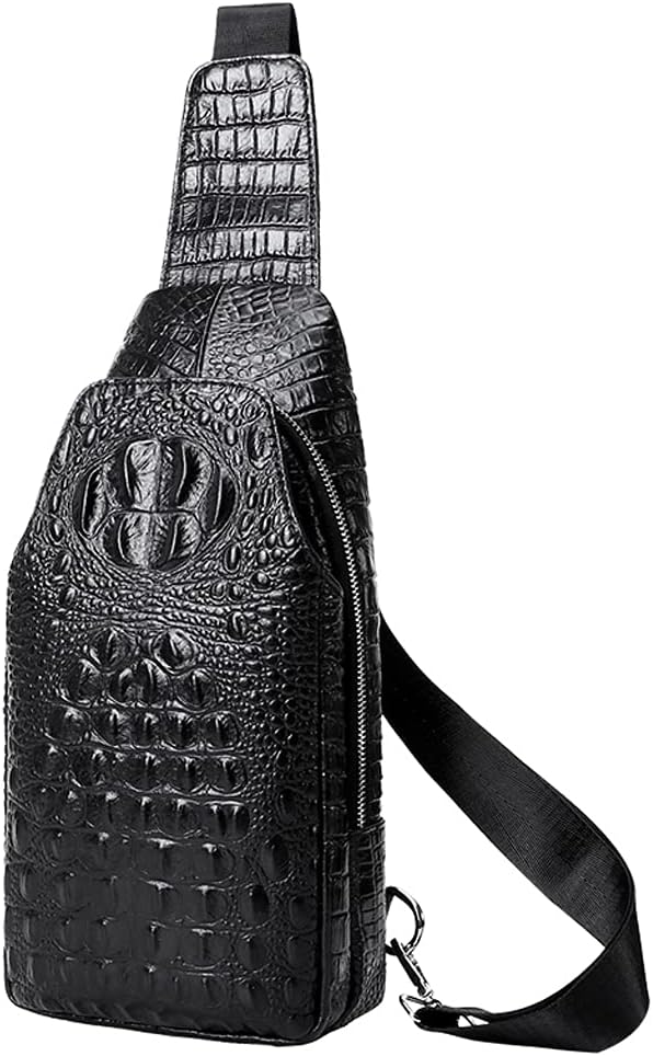Hebetag Leather Sling Bag Crossbody Backpack by Hebetag