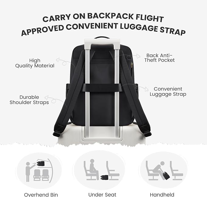 Laptop Backpack for Women, Work Business Traval Computer Backpacks - Image 7