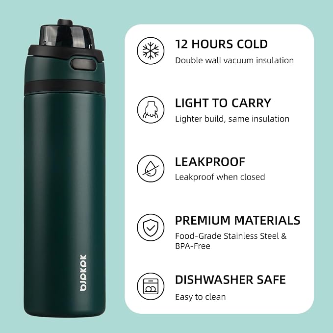 BJPKPK 25oz Insulated Water Bottle - Image 3