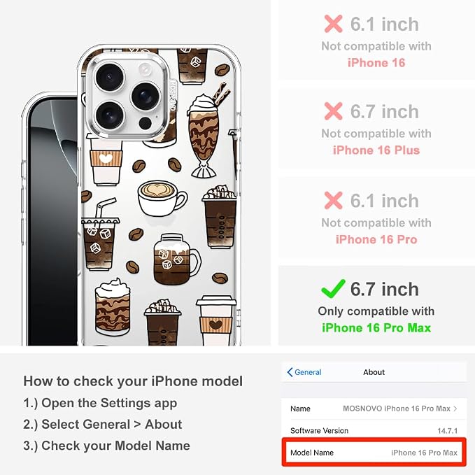 MOSNOVO Case for iPhone 16 Pro Max - Image 2