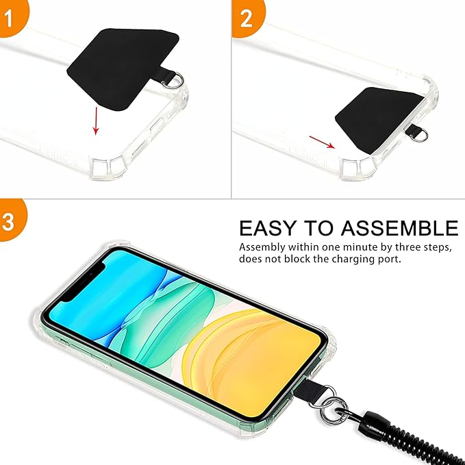 takyu Cell Phone Lanyard, 2 Pack Phone Tether - Image 2