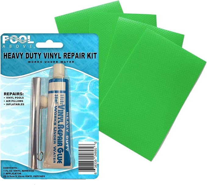 Heavy Duty Vinyl Repair Patch Kit | Vinyl Cement Adhesive Glue and Colored - Image 2