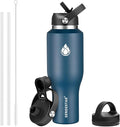 SENDESTAR 40oz Stainless Steel Water Bottle, Double Wall Vacuum Insulated Bottle by Sendestar