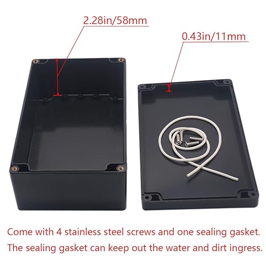 Junction box, Raculety Electrical Project Case Power Junction Box, Project Box - Image 4