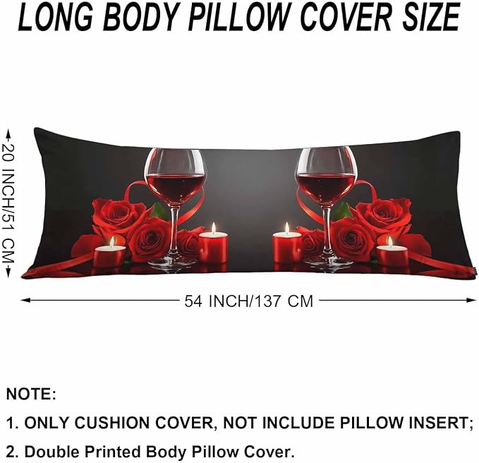 Decorative Home Body Pillow Covers Wine - Image 6