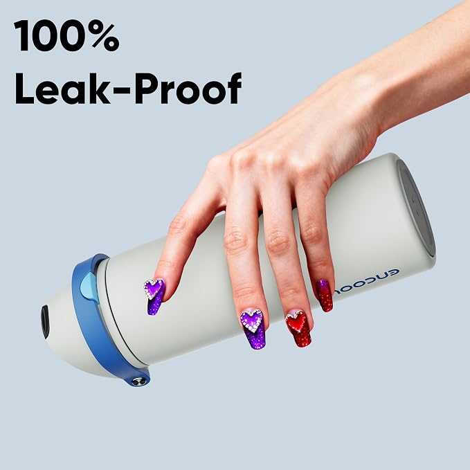 Insulated Water Bottle with Straw - Image 6
