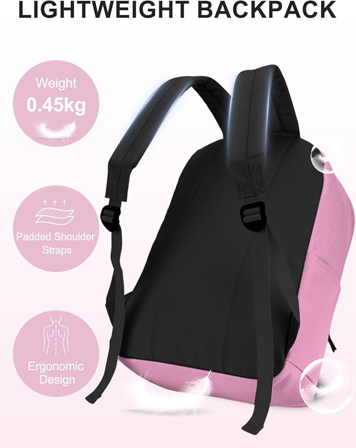 VASCHY School Backpack, Lightweight Water Repellent Backpack Men School Bag - Image 3