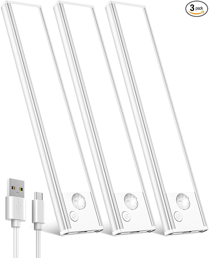 Under Cabinet Rechargeable Lighting: Motion Sensor Dimmable Lights Indoor by Vozuji
