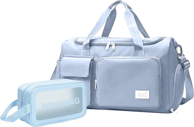 Suruid Gym Bag for Women Men, Travel Duffle Bag Large Capacity Carry On by SURUID