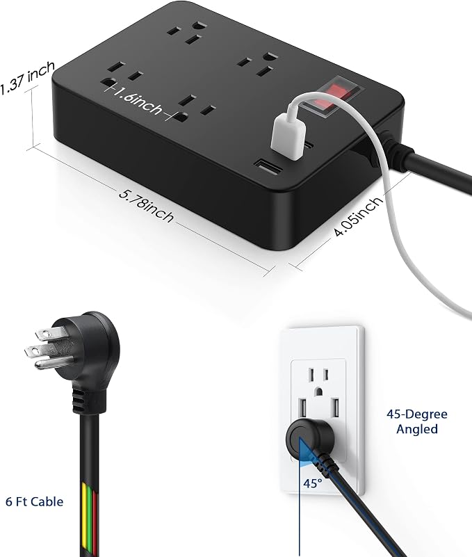 Outdoor Power Strip Weatherproof, Waterproof Surge Protector - Image 6