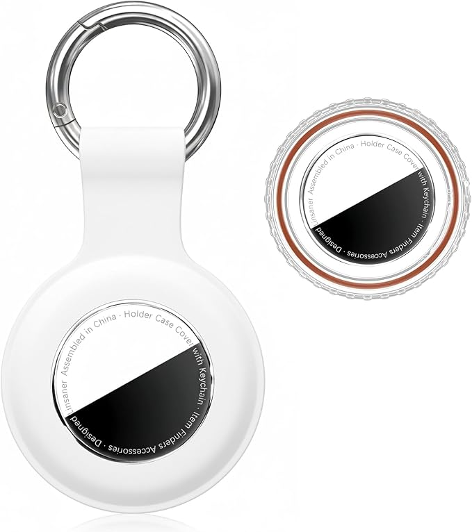 Linsaner Waterproof for AirTag 2nd Gen & 1st Gen Holder Case Keychain for Air by Linsaner