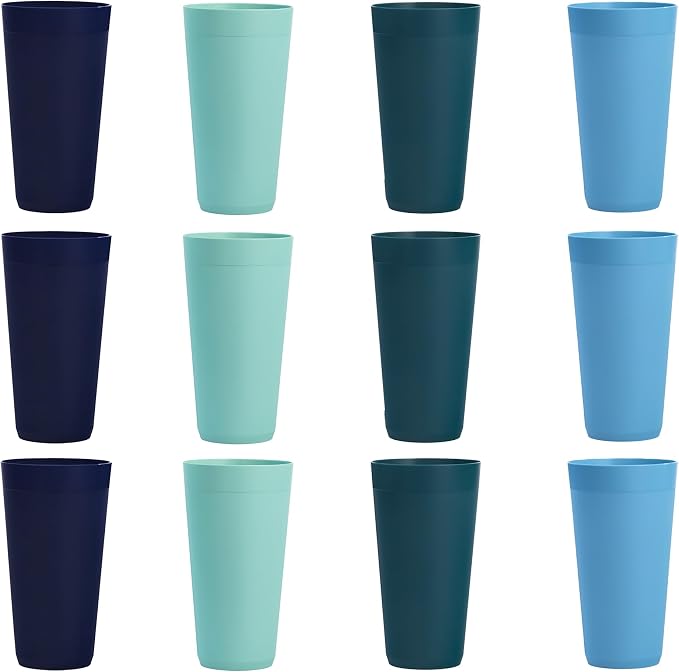 US Acrylic Newport 32 ounce Unbreakable Plastic Stackable Iced-Tea Tumblers in - Image 7