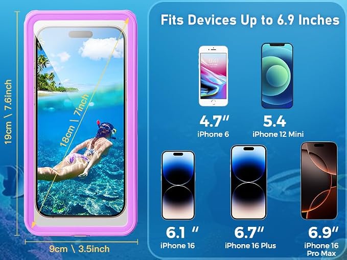 Waterproof Phone Case, IPX8 Waterproof Phone Pouch - Image 9