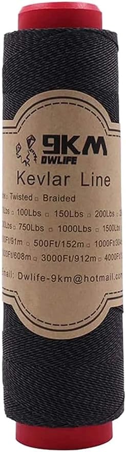 9KM DWLIFE Kevlar Cord– High Tensile Strength Kevlar Thread, 50–1500lb by 9KMDWLIFE