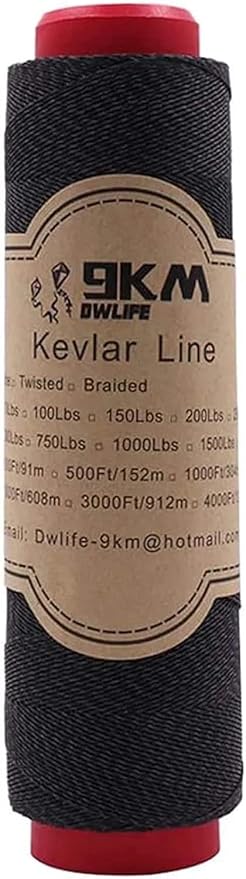 9KM DWLIFE Kevlar Cord– High Tensile Strength Kevlar Thread, 50–1500lb by 9KMDWLIFE