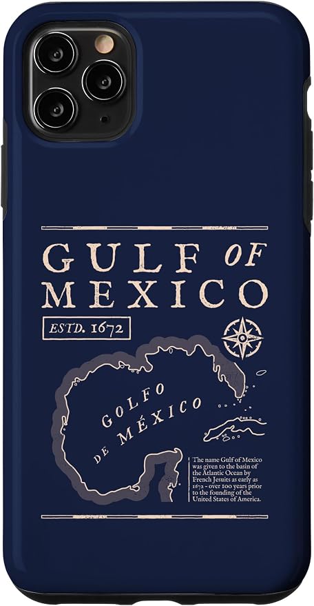 Gulf of Mexico 1672 Historic Map Case by Unknown