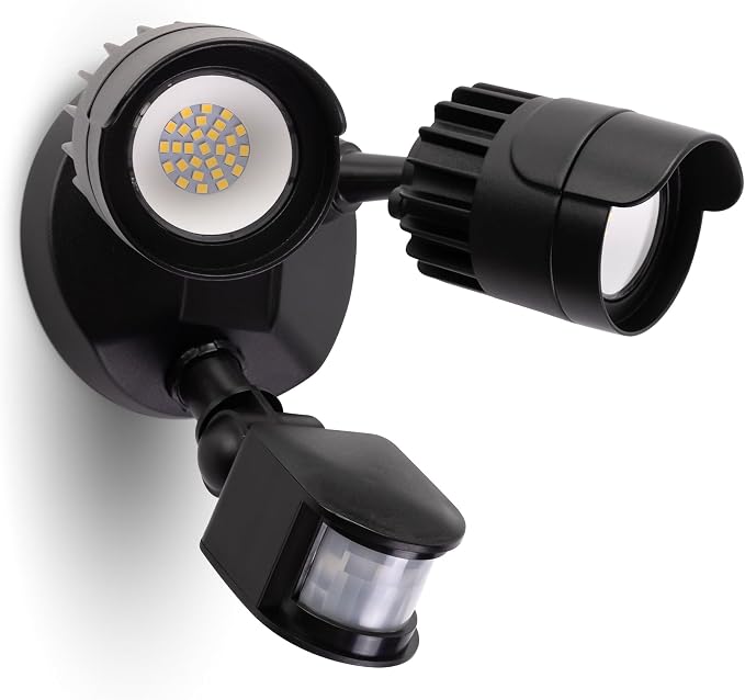 LED Motion Sensor Outdoor Lights, 34W 3500LM 5000K Daylight, IP65 Waterproof by LUXFLY