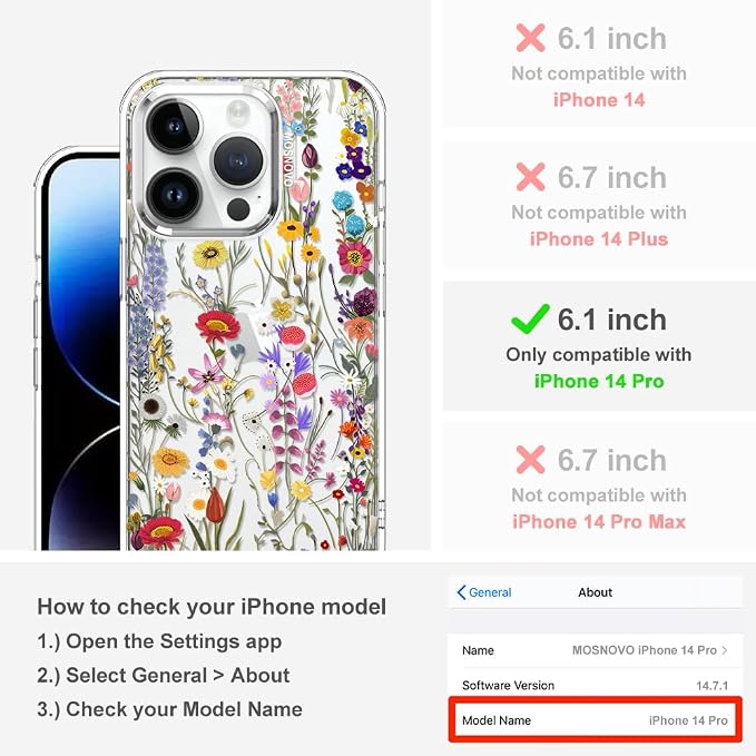 MOSNOVO Case for iPhone 14 Pro - Image 2