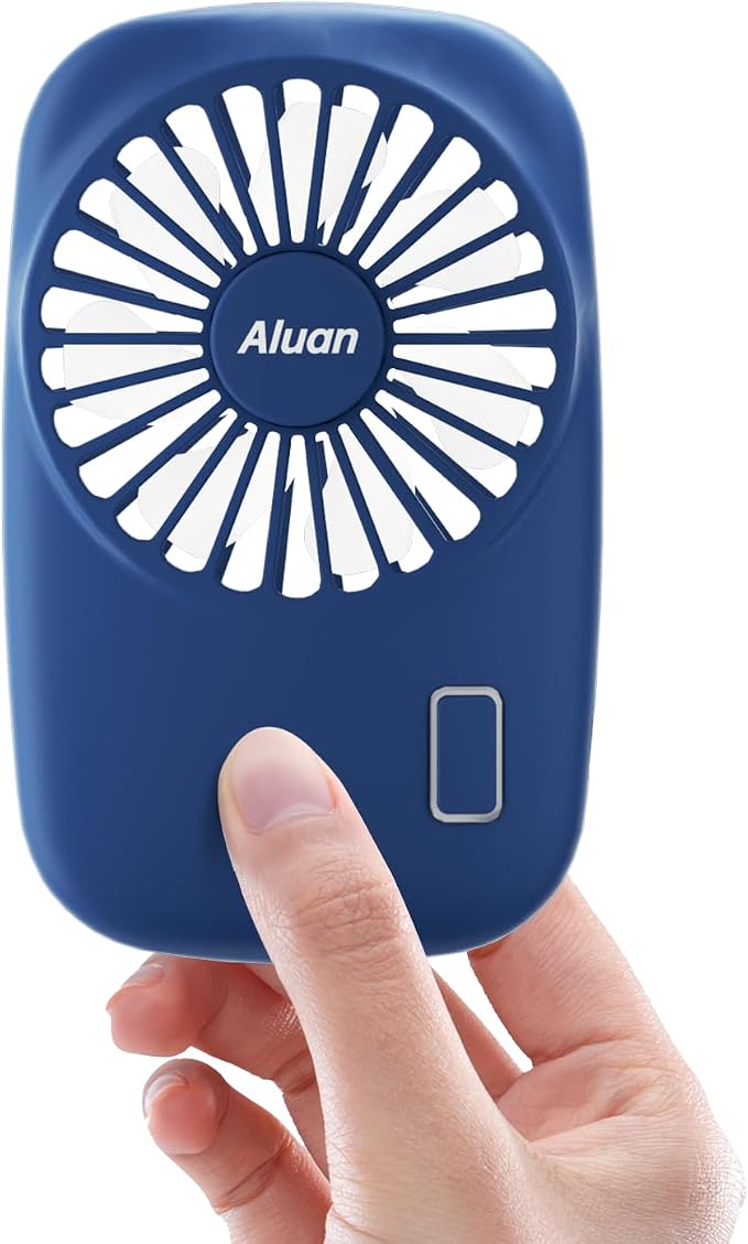Aluan Handheld Fan Mini Fan Powerful Small Personal Portable Fan Speed by Aluan