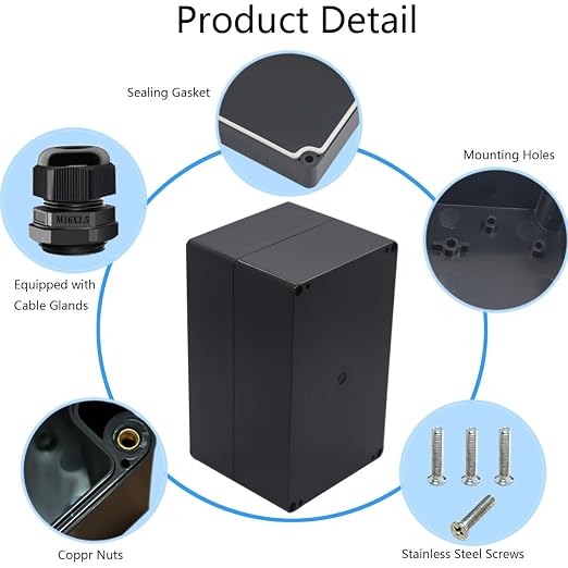 Junction Box IP65 Waterproof ABS Plastic Electrical Project Case Power Junction - Image 5