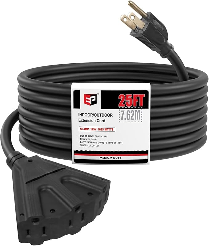 EP 25 Ft Outdoor Extension Cord by ENERGYPRO