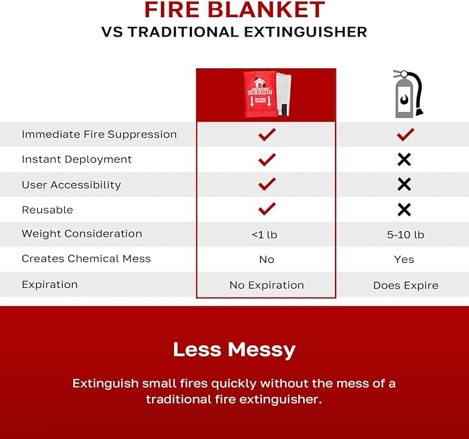 Signature Series Fire Blanket | Flame Suppression Fiberglass Blanket - Image 7