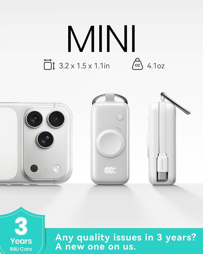INIU 3-in-1 Portable Charger, Small 5000mah Power Bank - Image 2