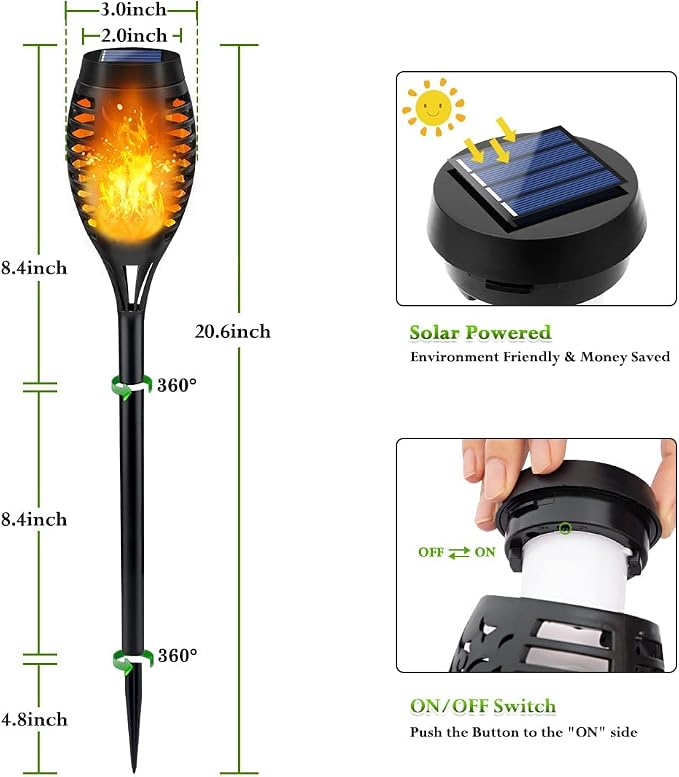 LNRYY Outdoor Solar Lights, Solar Garden Lights Waterproof - Image 5