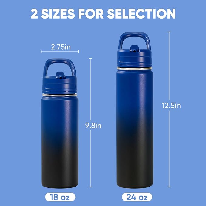 Fijinhom 24oz Insulated Stainless Steel Water Bottle - Image 2