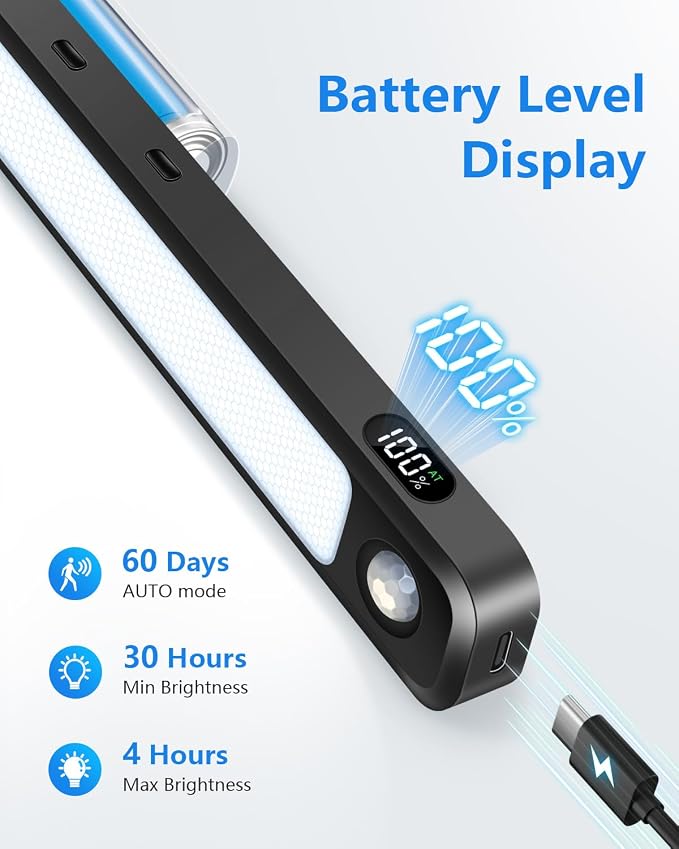 Ferswe 3W Motion Sensor Rechargeable Light Bar - Image 7