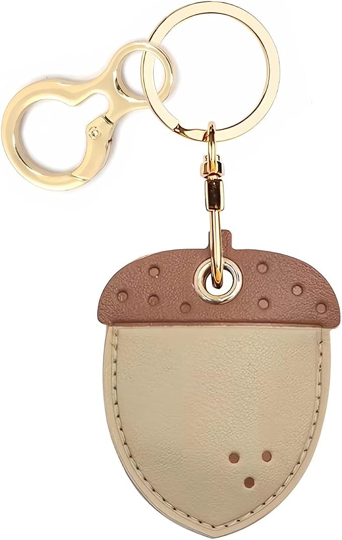 Leather Keychain Holder Case Compatible by BORKUANA