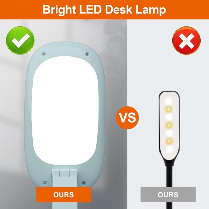 Akejrym LED Desk Lamp for Office Home & Battery Operated Lamp Rechargeable Lamp - Image 5