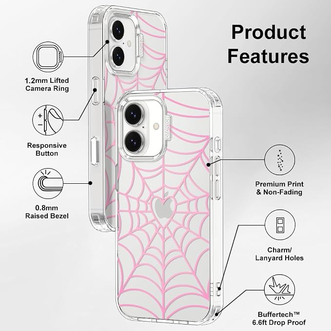 MOSNOVO for iPhone 17 Case, Shockproof Military-Grade Protection 6.6ft Drop - Image 7