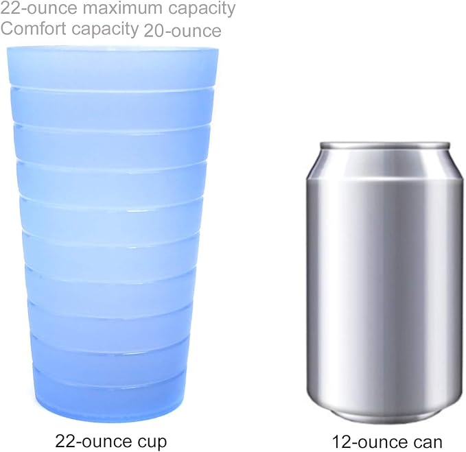 KX-WARE Mixed Drinkware 22-ounce Plastic Tumblers/Drinking Glasses/Party - Image 4