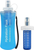 500ml Soft Flask Water Bottle, Collapsible Water Bottle by CXWLJL