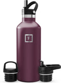 IRON °FLASK Camping & Hiking Hydration Flask - 32 oz Burgundy by IronFlask