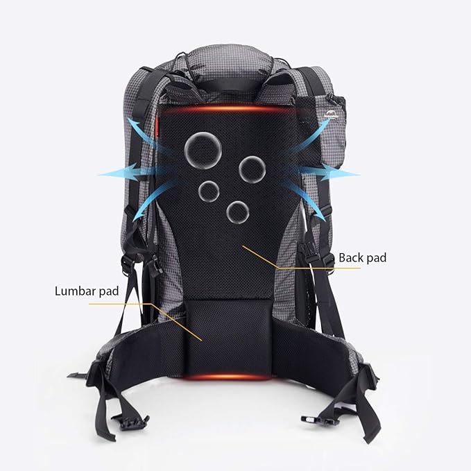 Naturehike 65L Internal Frame Hiking Backpack - Image 4