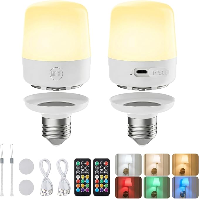 Minetom E26 Rechargeable Light Bulbs by Minetom