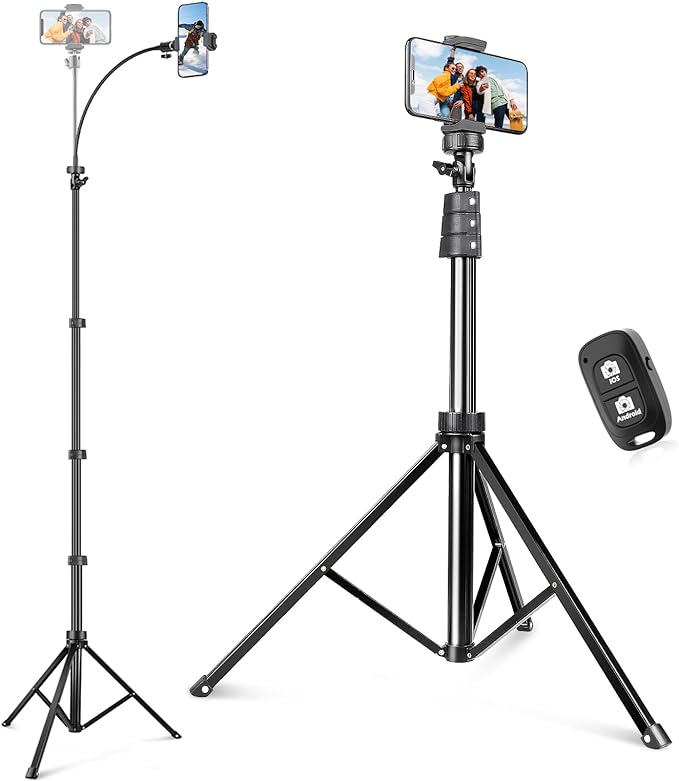 Sensyne 88" Phone Tripod, Selfie Stick Tripod by sensyne