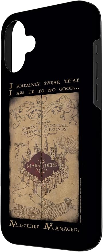 iPhone 16 Plus Harry Potter Marauder's Map Words Case - Image 2