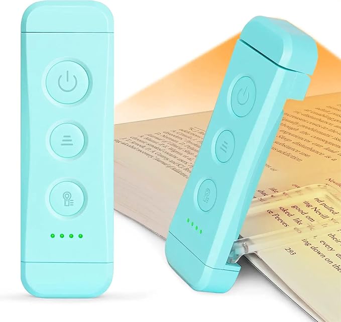 Glocusent USB Rechargeable Book Light, Portable Clip-on LED Reading Light by GLOCUSENT