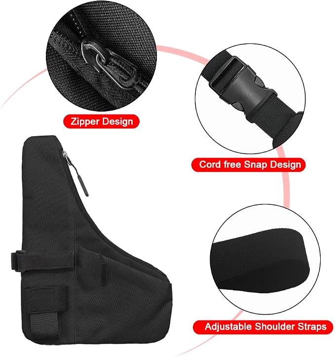 Universal Radio L Shape Chest 2 Pockets Harness Tactical Vest Nylon Vest Walkie - Image 3