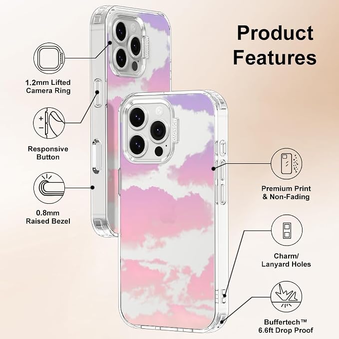 MOSNOVO for iPhone 16 Pro Max Case, Shockproof Military-Grade Protection 6.6ft - Image 6