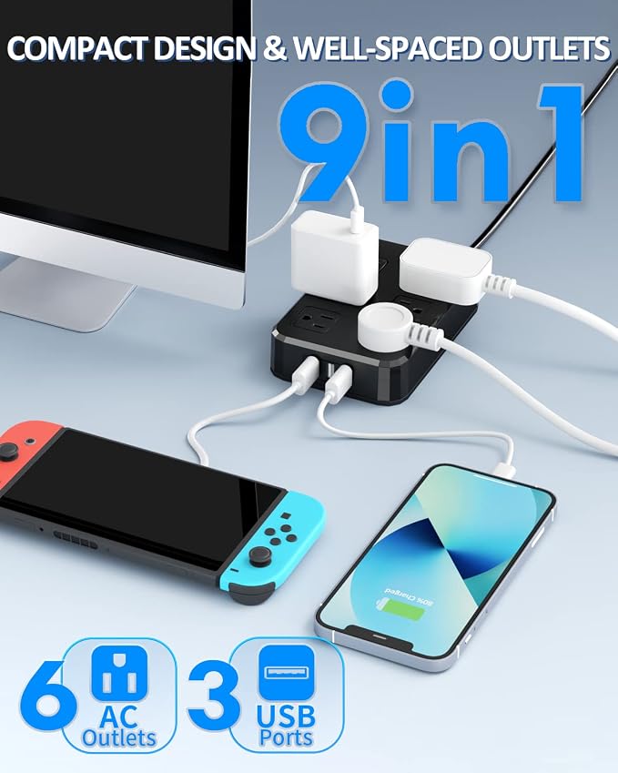 Outdoor Power Strip Weatherproof, Waterproof Surge Protector - Image 2