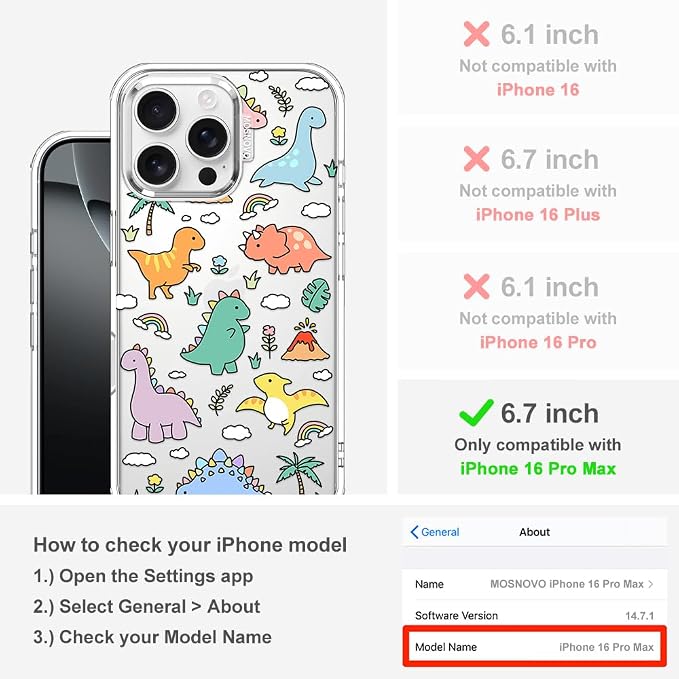 MOSNOVO Case for iPhone 16 Pro Max - Image 2