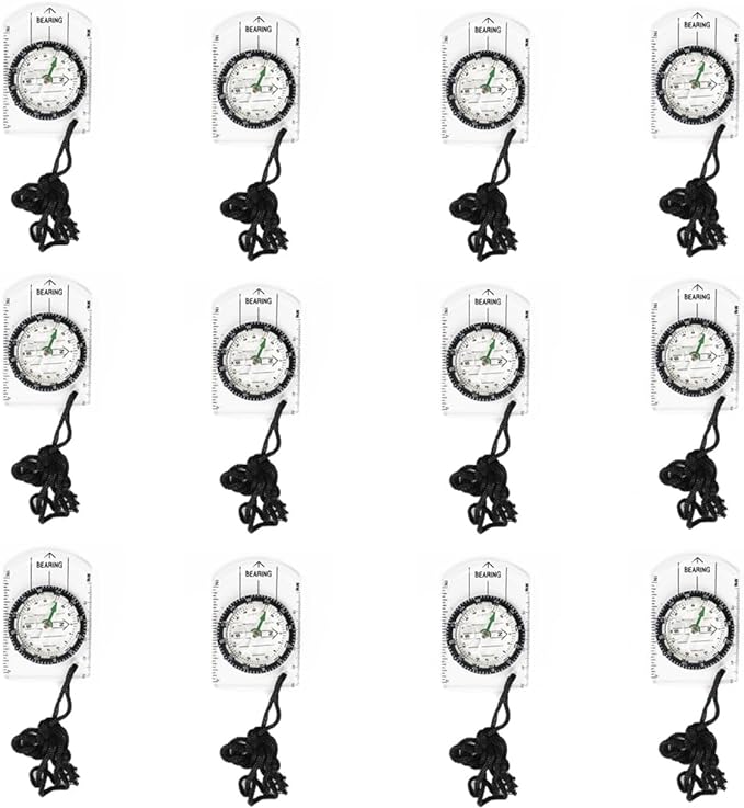 12pcs Orienteering Compass Set by BOSOIRSOU